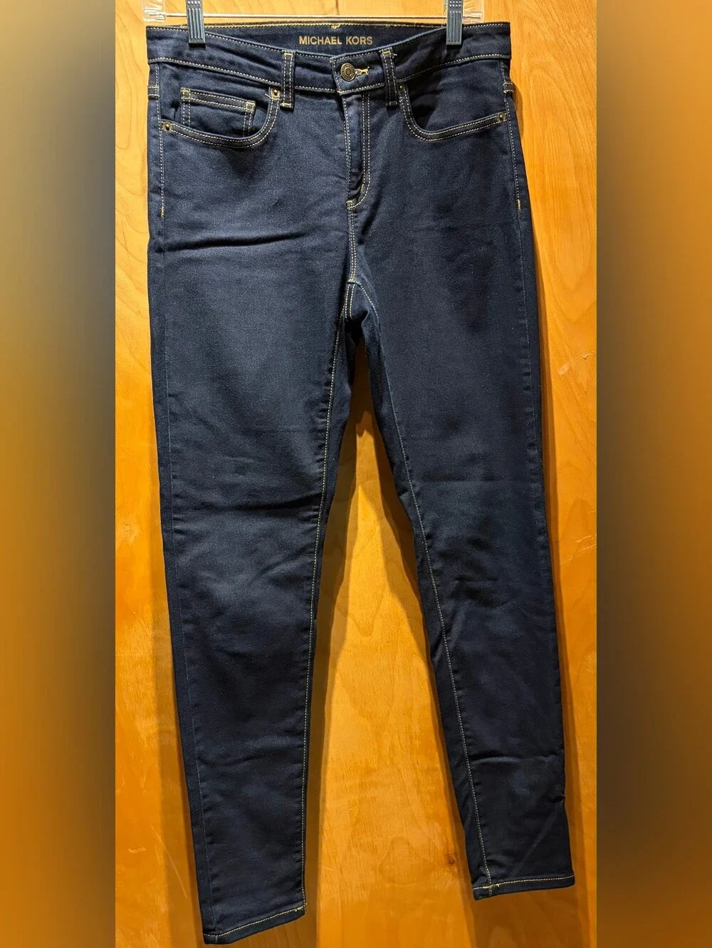 Michael Kors Dark Wash Skinny Jeans Size 6 28x29 Denim Pants 3015